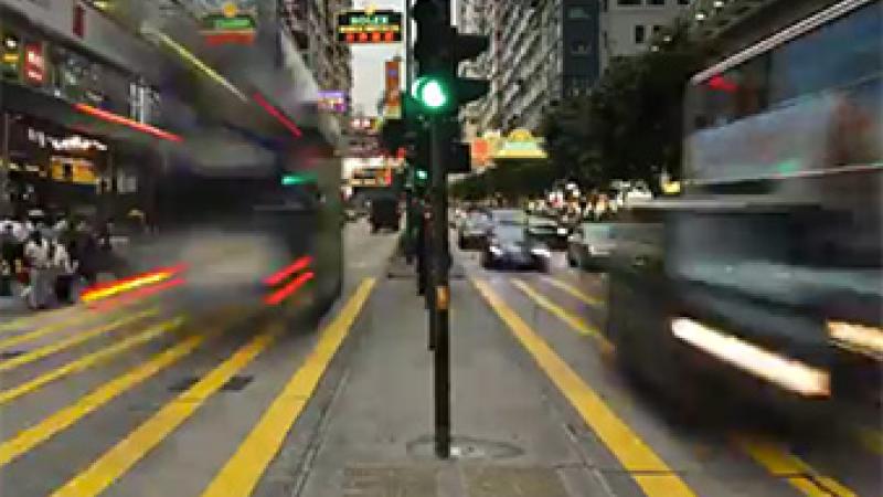 Green light in heavy traffic