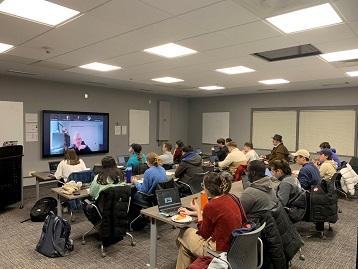 Virtual presenation to ISE students by Kevin Bleyle of P&G