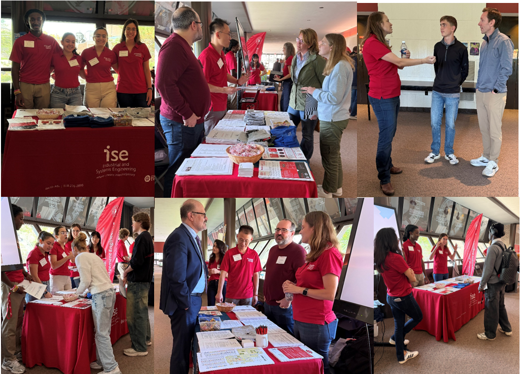 ISE Department Faculty and Students engage with visitors