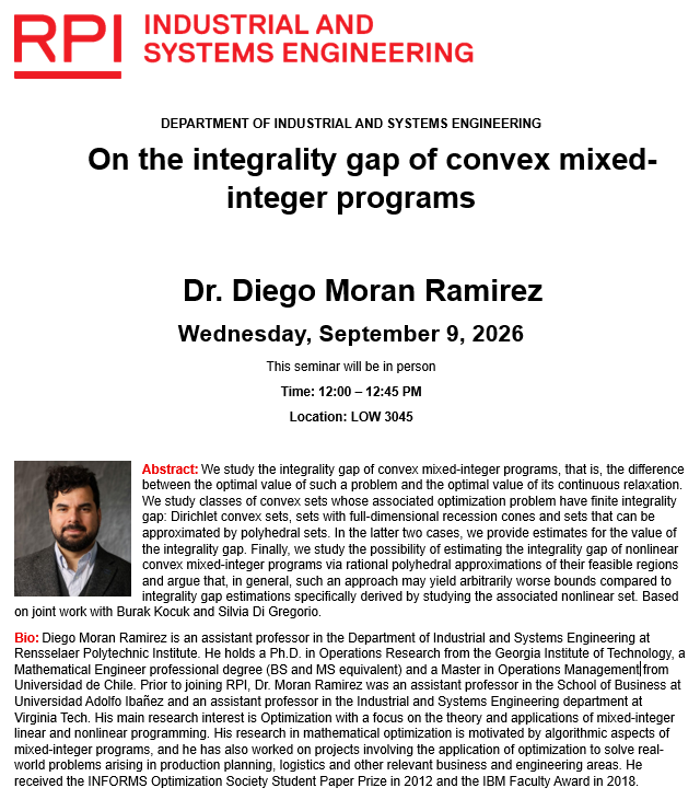 Dr. Diego Moran Ramirez present his research 